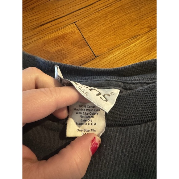 Vintage Kittens J Carr Puma Big Graphic Plants Black Shirt OSFA 80s/90s‎ - Picture 8 of 12